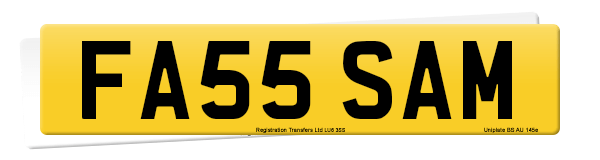 Registration number FA55 SAM